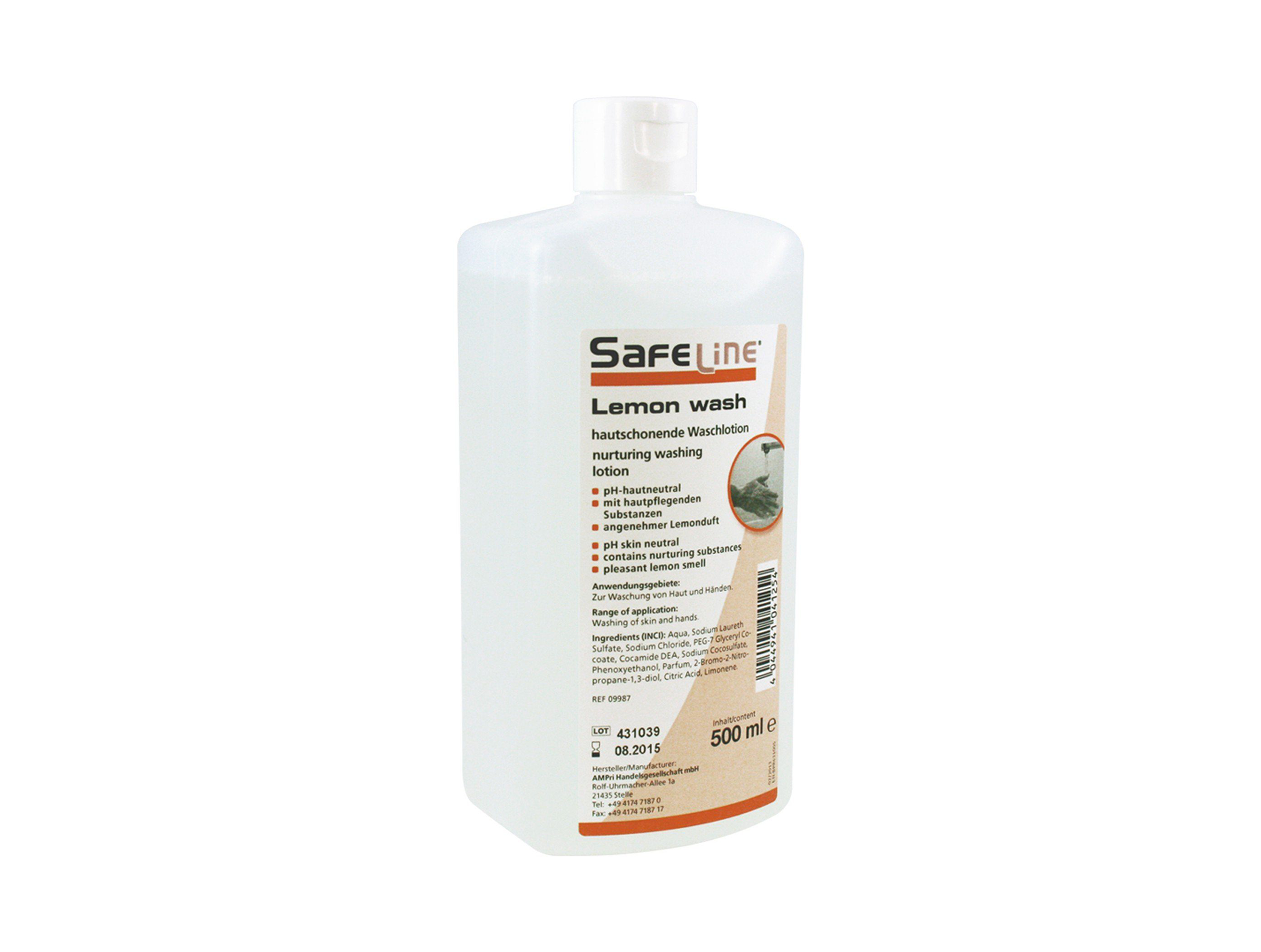 safeline-lemon-wash-500-ml-waschlotion-ph-hautneutral image 1