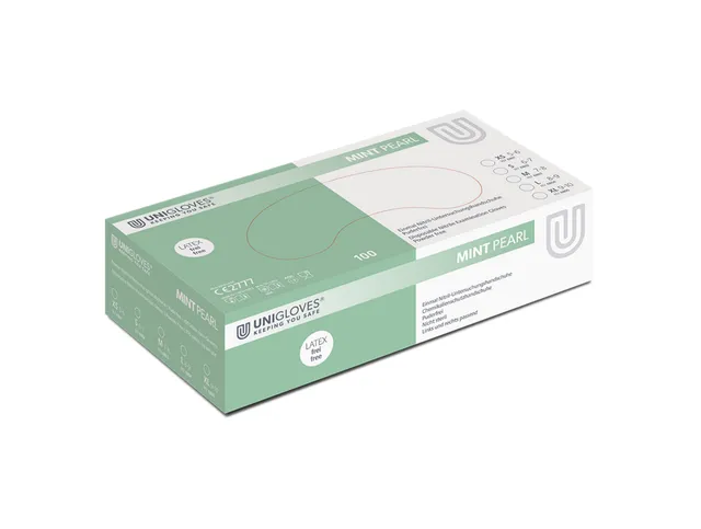 unigloves-mint-pearl-handschuhe-box-100-st-ck image 1