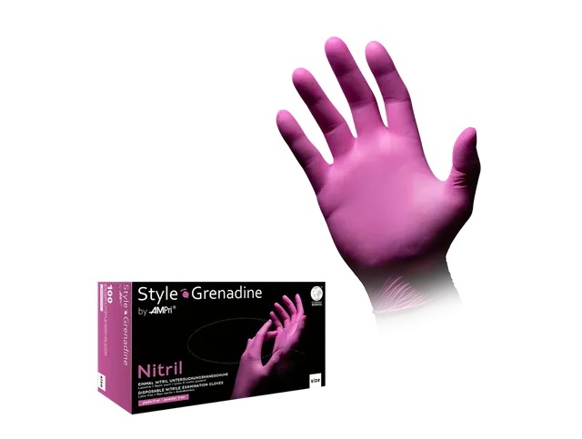 unigloves-style-grenadine-nitrilhandschuhe-100-st-ck-puderfrei image 1