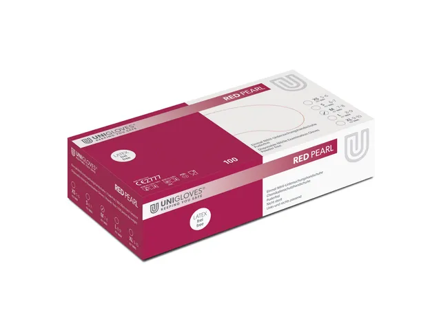 unigloves-red-pearl-nitrilhandschuhe-rot-100-st-ck-box image 1
