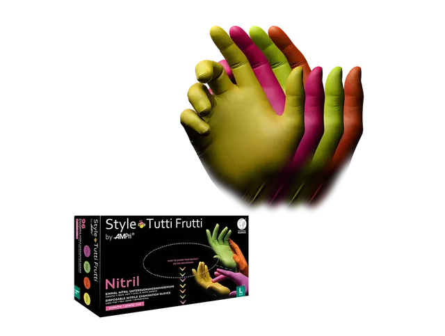 style-tutti-frutti-mix-nitrilhandschuhe-bunt-100-stk image 1