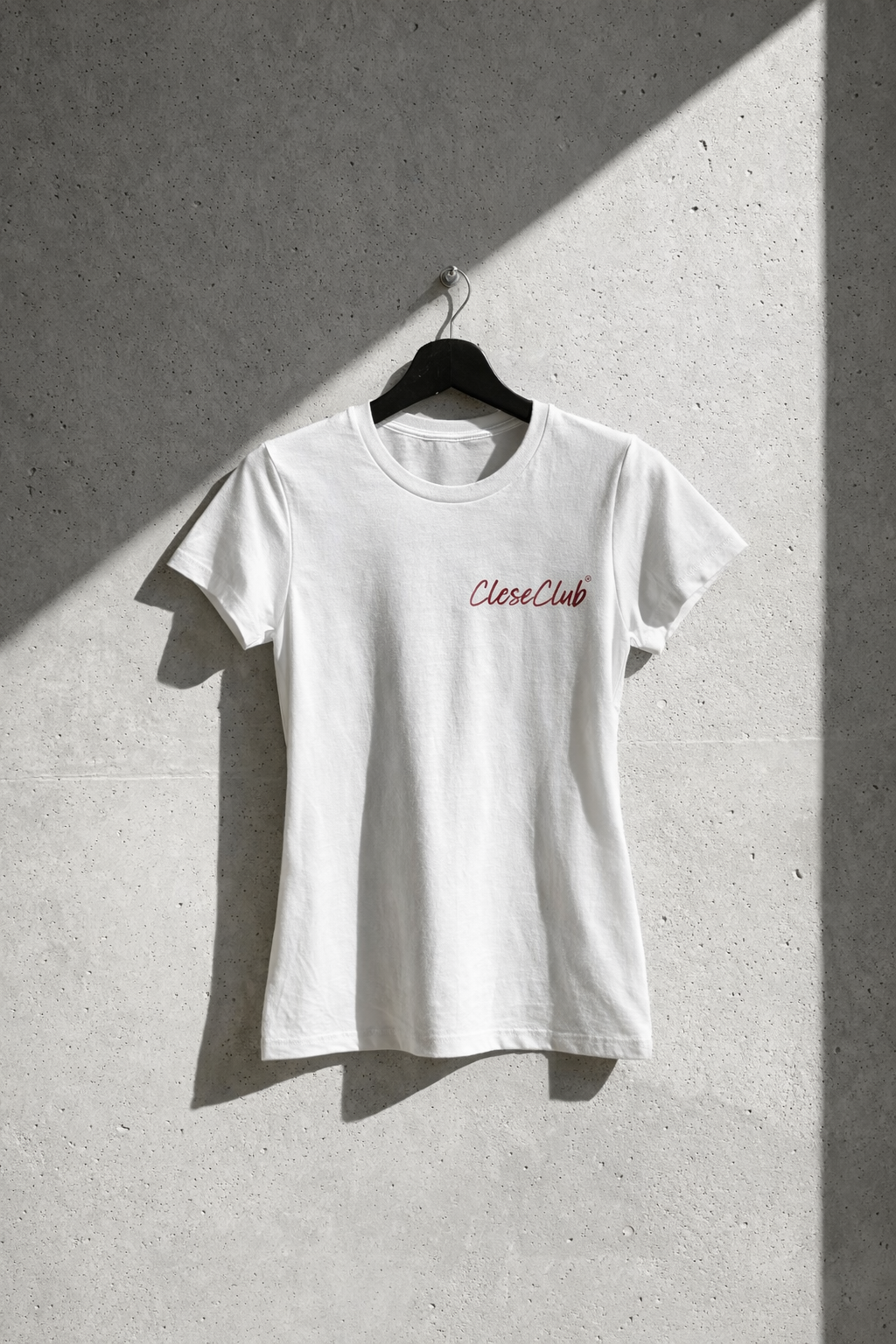 cleseclub-t-shirt-damen-baumwolle-wei-rundhals image 1