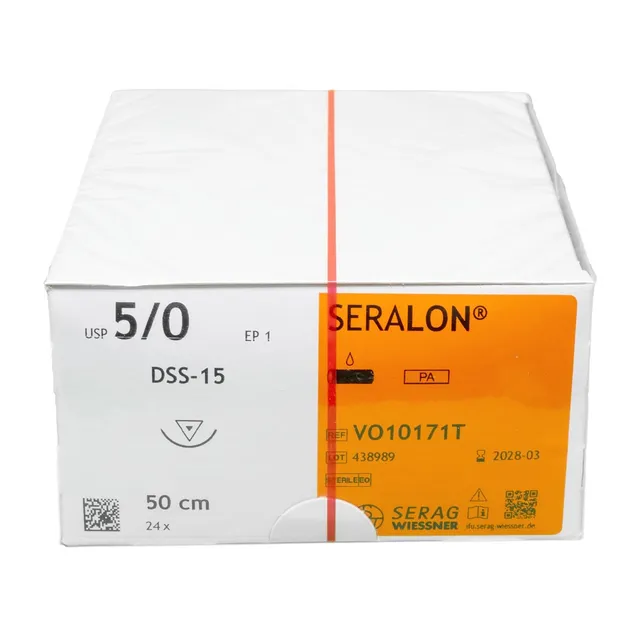 seralon-blau-5-0-50cm-dss-15-nahtmaterial-24-st-ck image 1