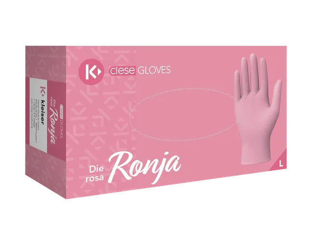 clesegloves-ronja-nitrilhandschuhe-rosa-latexfrei-einweg image 1