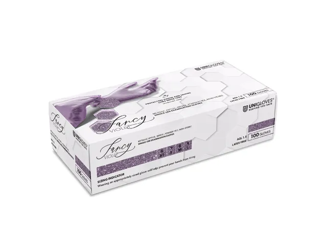 unigloves-fancy-violet-nitrilhandschuhe-100-st-puderfrei image 1
