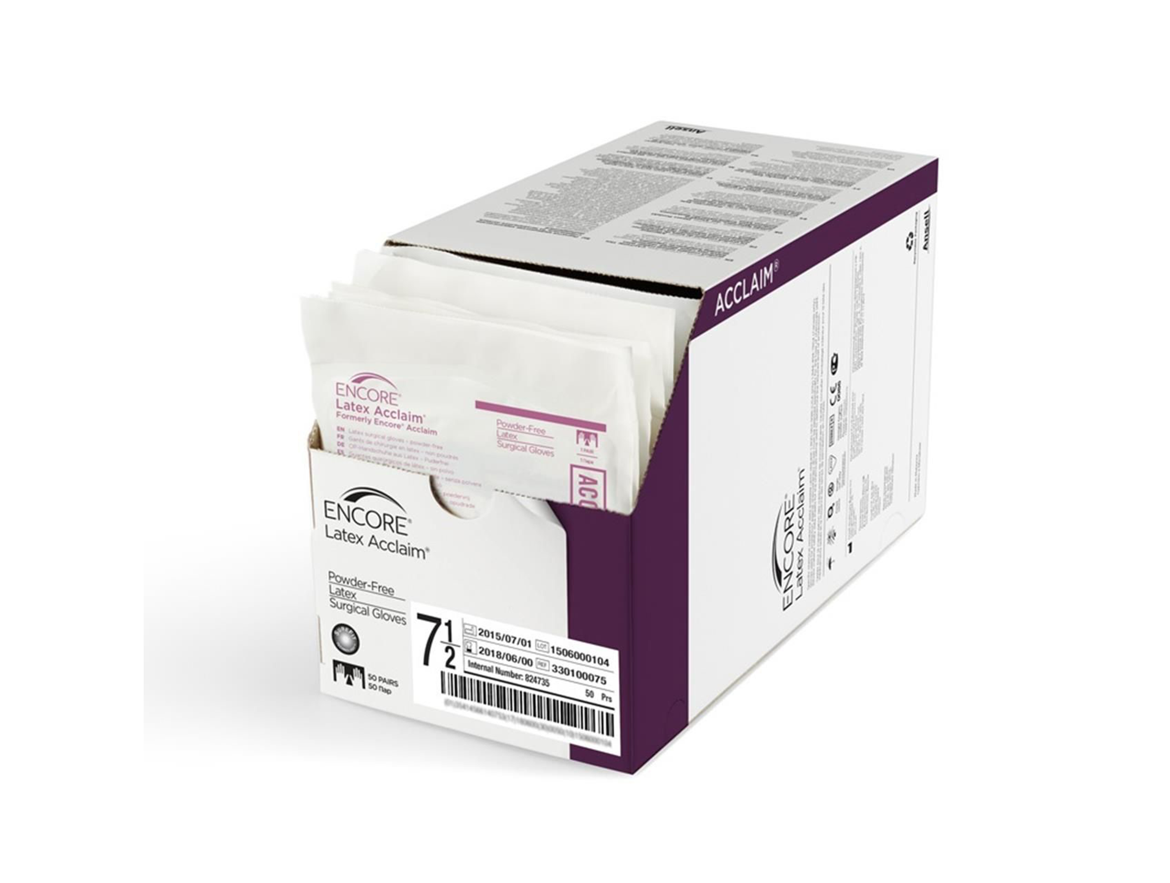ansell-encore-acclaim-op-handschuhe-latex-steril-mit-surefit image 1