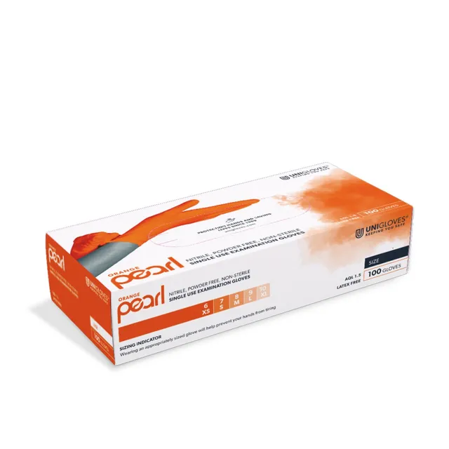 unigloves-pearl-nitrilhandschuhe-orange-100-st-ck image 1
