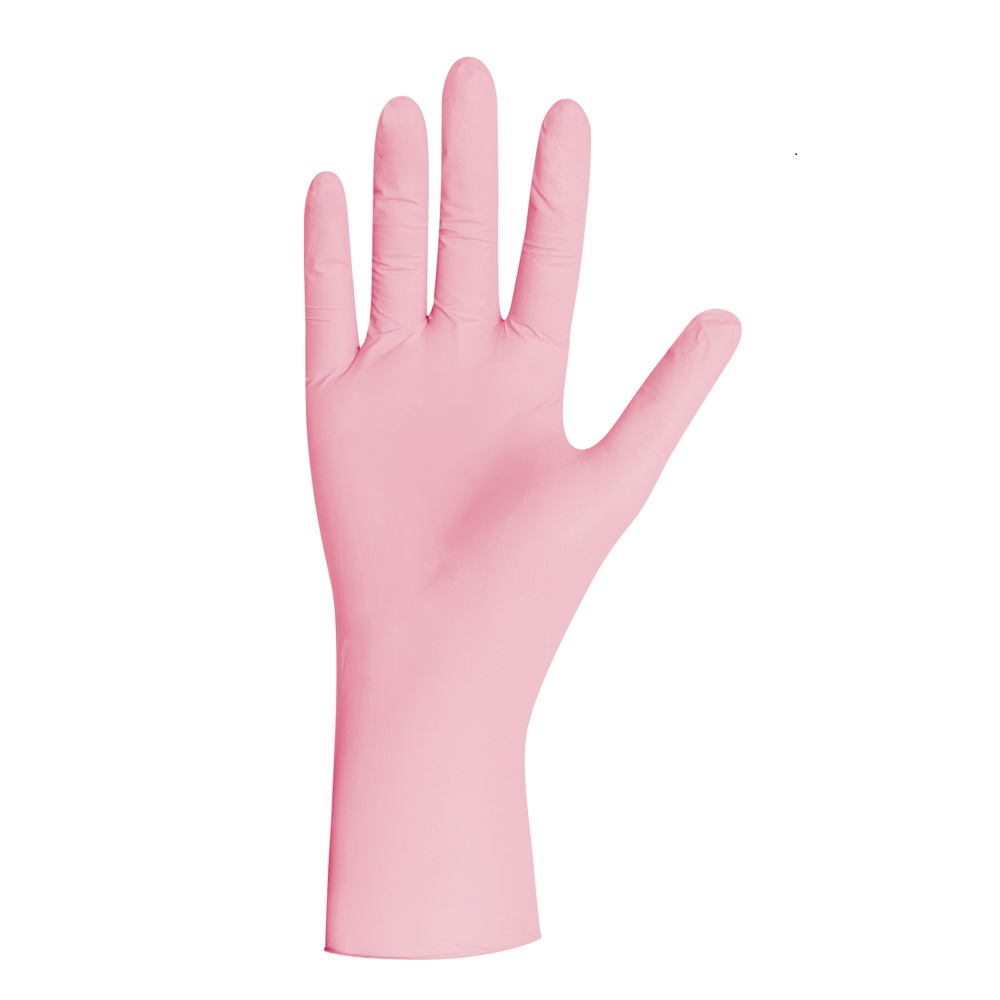 unigloves-pearl-nitrilhandschuhe-rosa-100-st-ck-einweg-puderfrei image 2