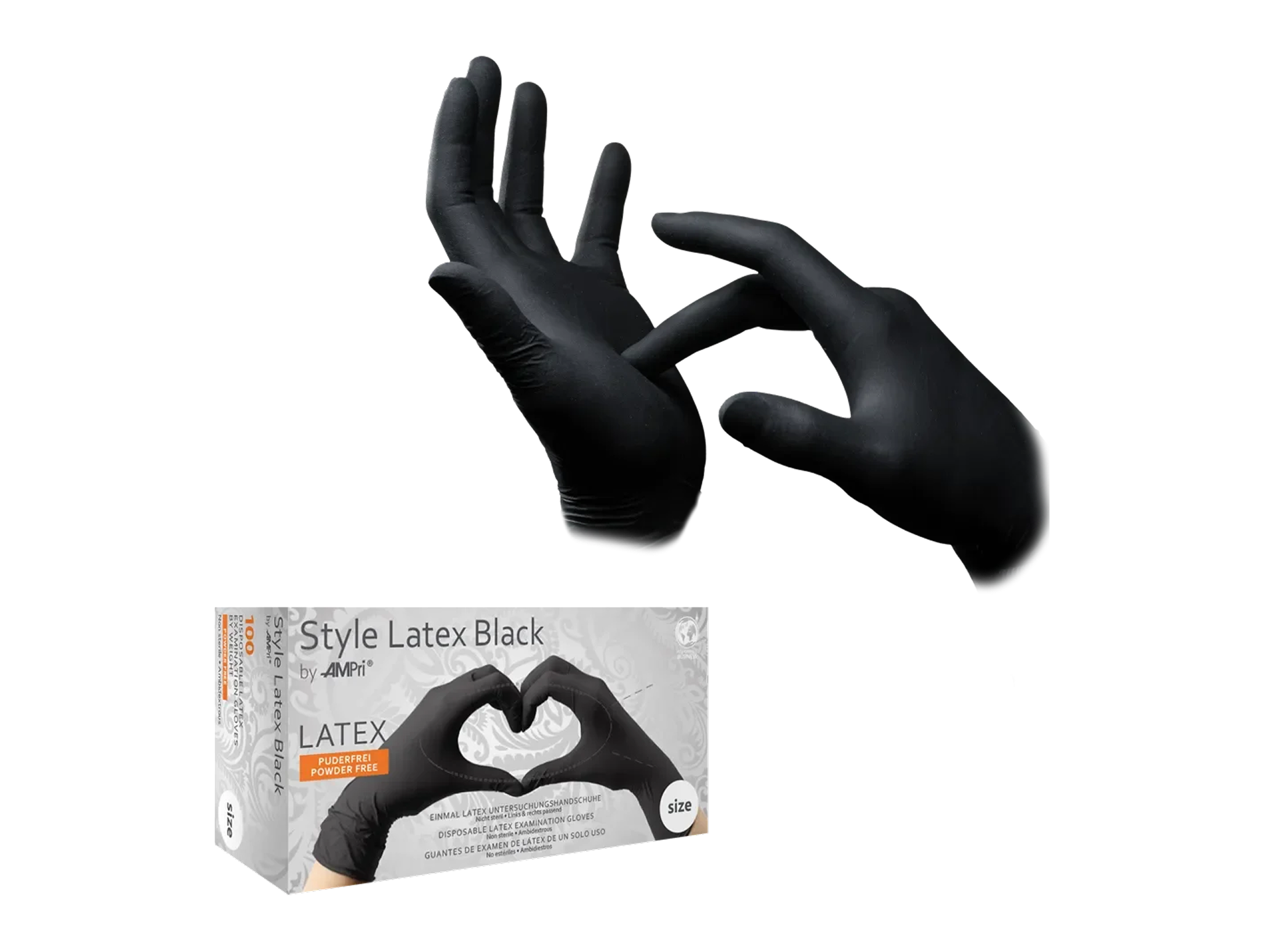 kleiser-style-latex-black-handschuhe-schwarz-puderfrei image 1