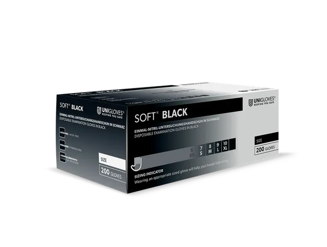 unigloves-soft-nitril-black-einmalhandschuhe-100-st-ck-schwarz image 1