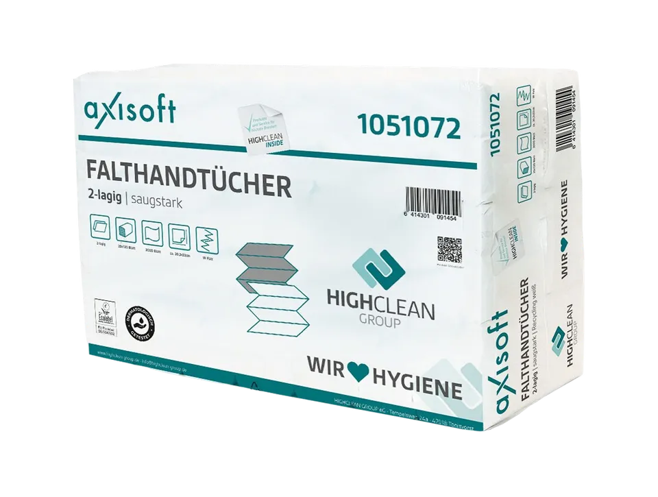 axisoft-handtuchpapier-w-falz-2-lagig-praxis image 1