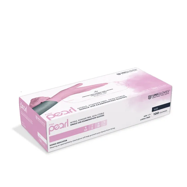 unigloves-pearl-nitrilhandschuhe-100-st-ck-rosa-puderfrei image 1