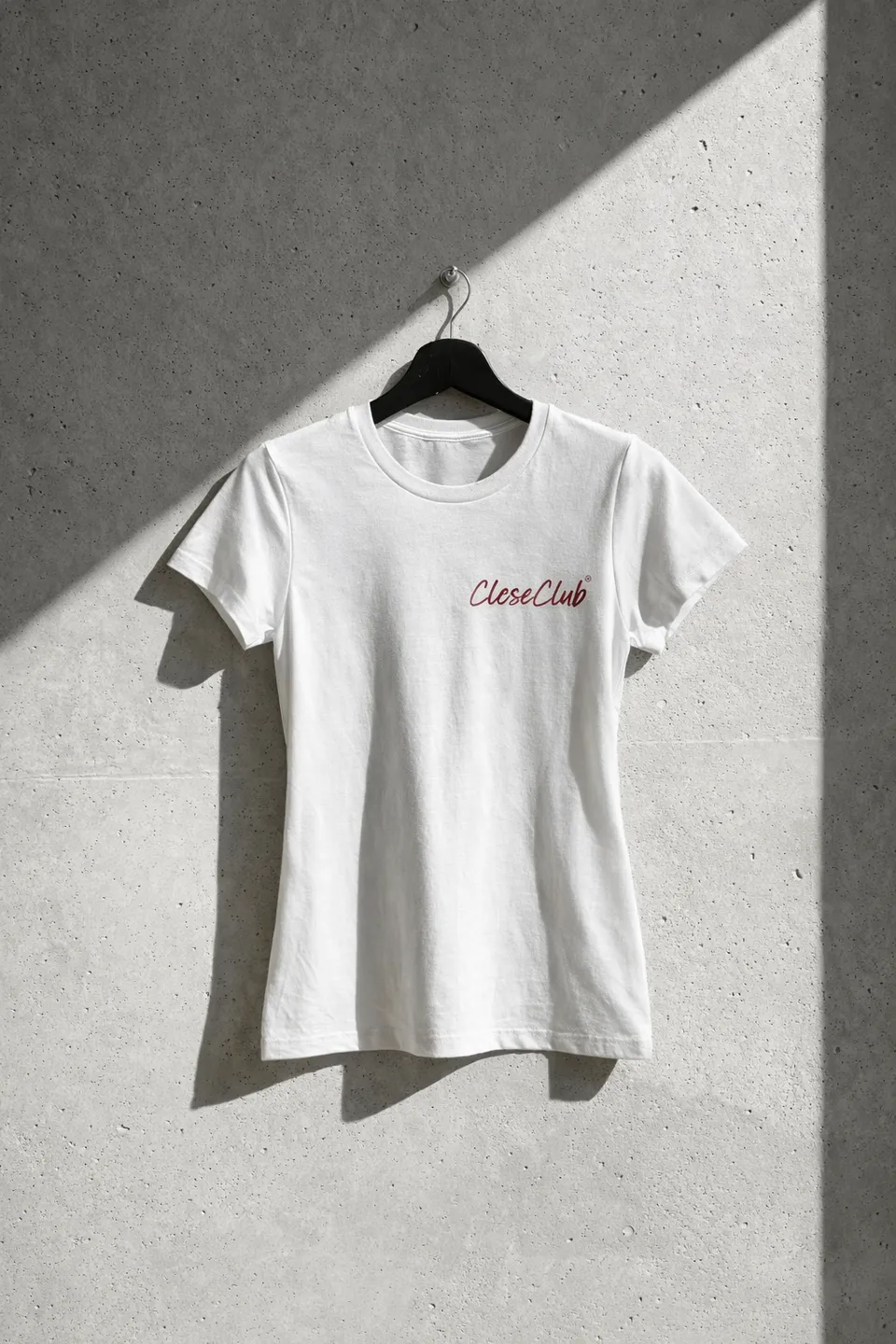 cleseclub-t-shirt-damen-baumwolle-wei-rundhals image 1