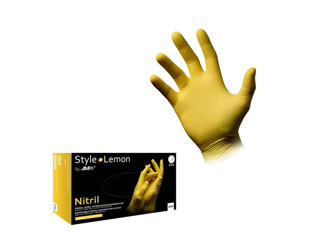 style-lemon-nitril-einweghandschuhe-gelb-100-st-ck image 1
