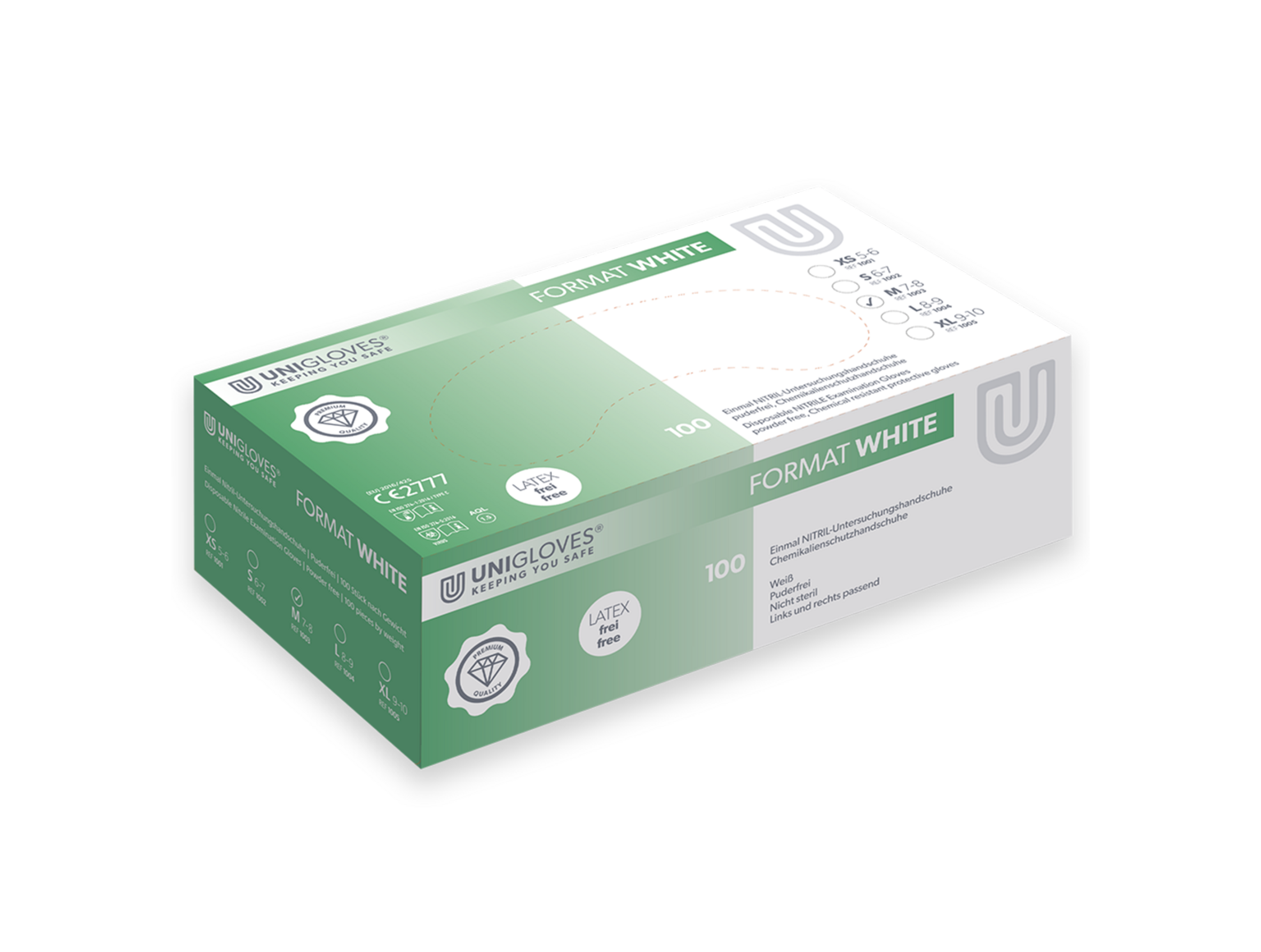 unigloves-format-einmalhandschuhe-box-mit-100-st-ck-praxis image 1