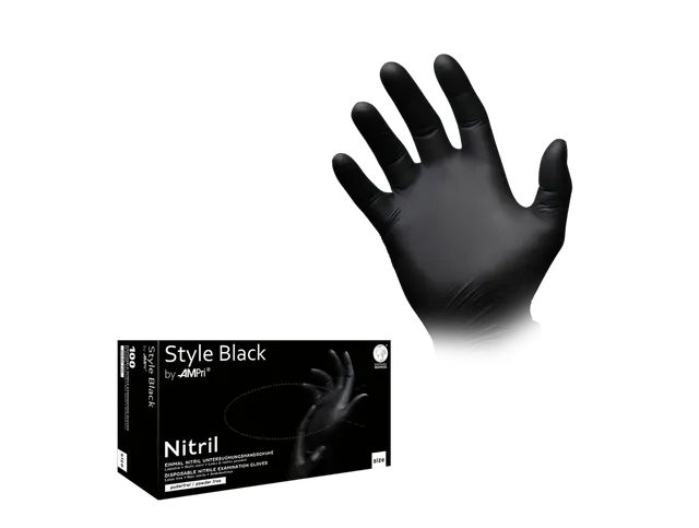 kleiser-style-black-handschuhe-nitril-100-st-ck-schwarz image 1