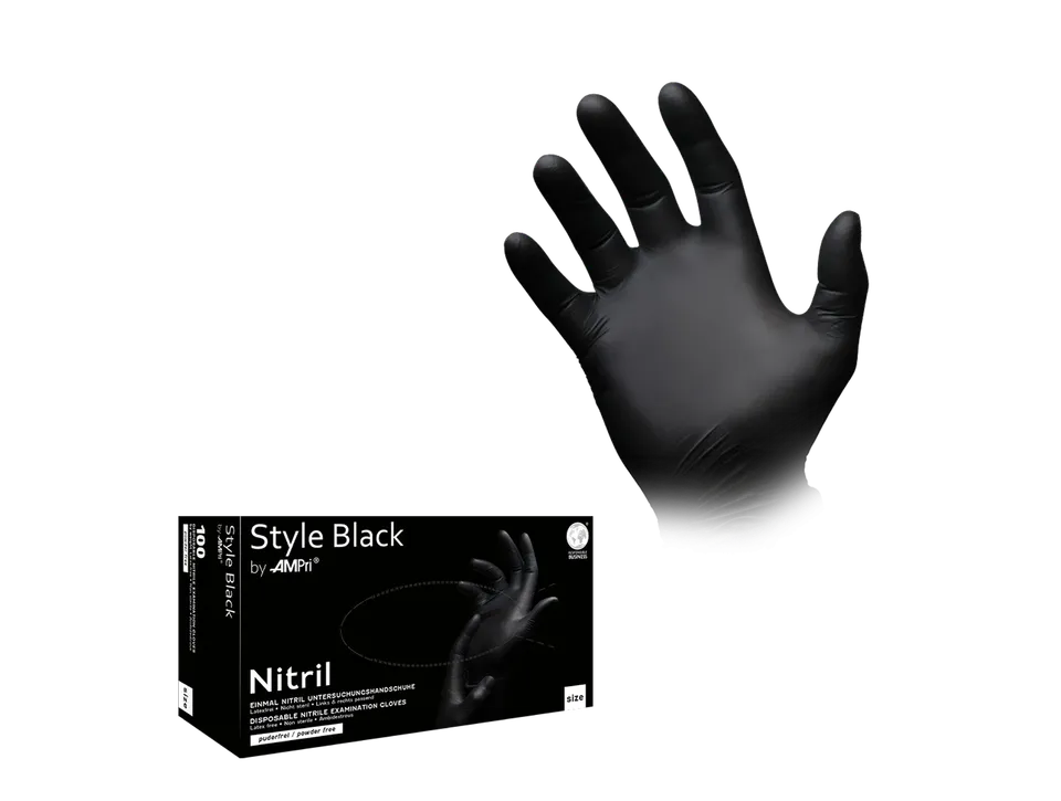 kleiser-style-black-handschuhe-nitril-100-st-ck-schwarz image 1