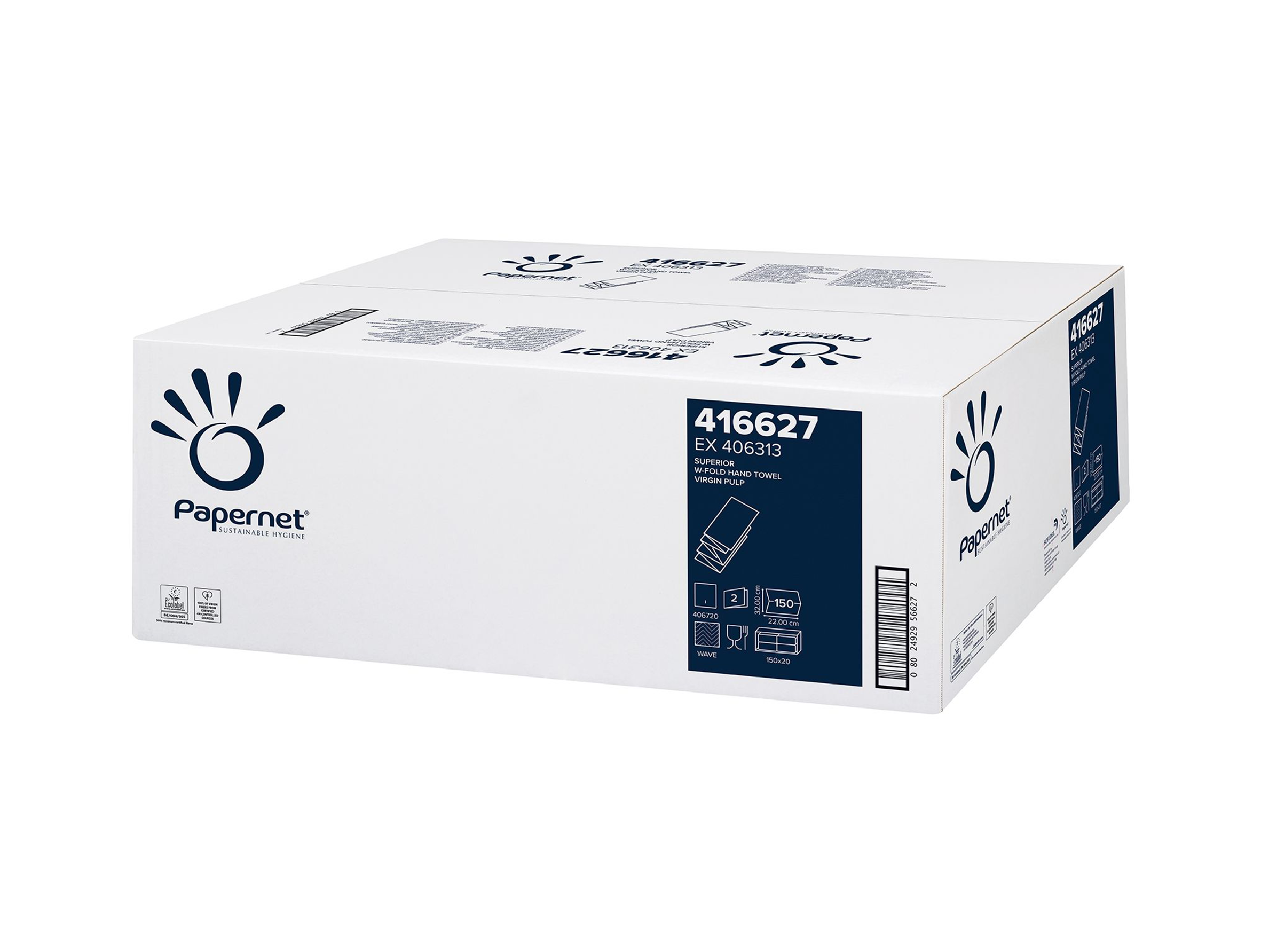 papernet-w-falz-2-lagig-handtuchpapier-zellstoff-wei image 1