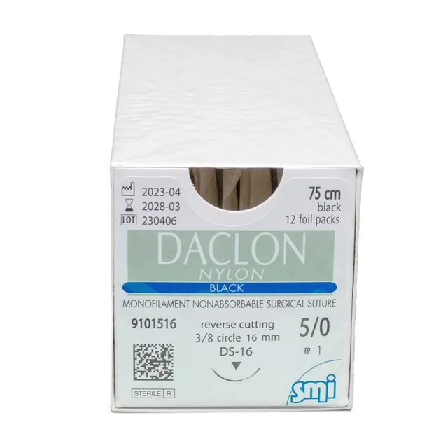 smi-daclon-nylon-5-0-ds16-nahtmaterial-schwarz-12-f-den image 1